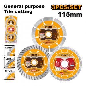 Ensemble de 3 disques diamantés INGCO DMD063115