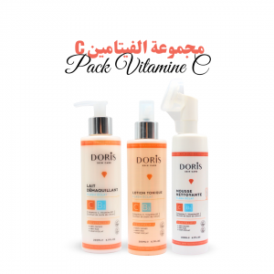 Pack Nettoyant Visage Éclatant, Enrichi en Vitamine C et Vitamine B3