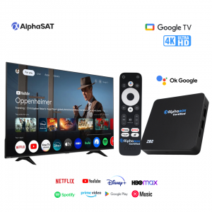 Box Android Alpha Box Certified 4k 2Go 32Go + 2 ANS ALPHA + ANDROID OFFICIEL