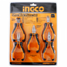Mini Pinces 5 Pièces 4.5'' INGCO HMPS01115