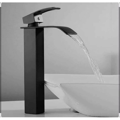 Robinet noir cascade design moderne|Last Price Tunisie
