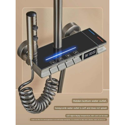 Colonne de douche numérique à affichage digital et touches piano|Last Price Tunisie
