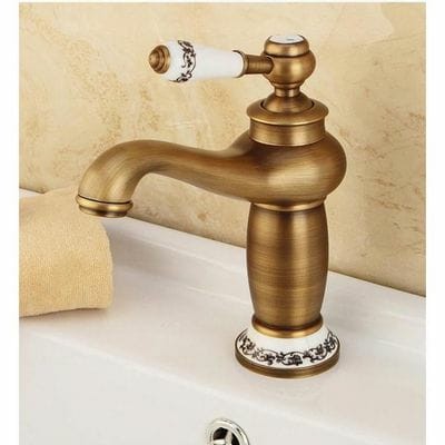Robinet Lavabo Vintage Bronze|Last Price Tunisie