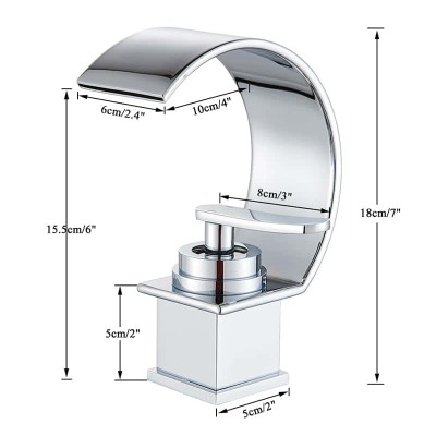 Robinet cascade chromé design rond|Last Price Tunisie