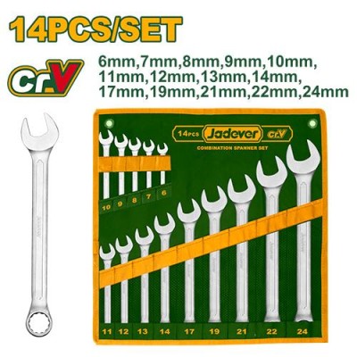 Jeu de 14 clés mixtes JADEVER|Last Price Tunisie