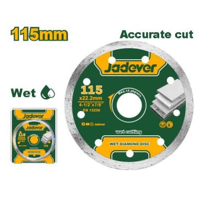 Disque diamant humide 115mm JADEVER|Last Price Tunisie