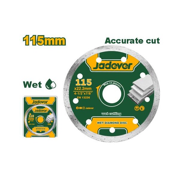 Disque diamant humide 115mm JADEVER