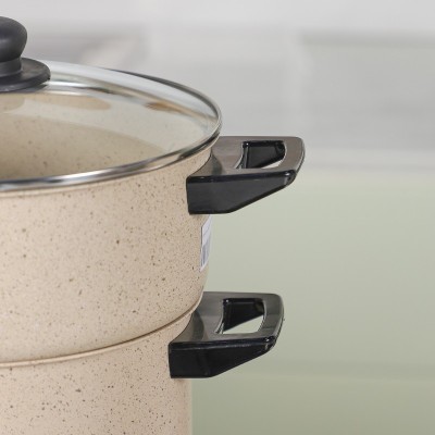 Ensemble de Batterie de Cuisine Granitalia 45 Pièces Beige|Last Price Tunisie