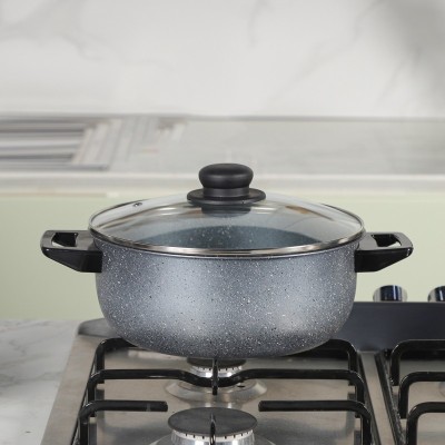 Ensemble de Batterie de Cuisine Granitalia 45 Pièces Gris|Last Price Tunisie