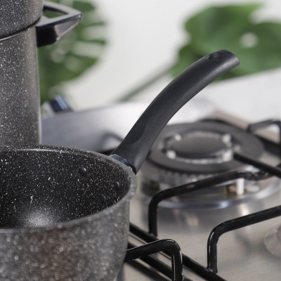 Ensemble de Batterie de Cuisine Granitalia 45 Pièces Noir|Last Price Tunisie