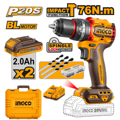 Perceuse à percussion compacte sans fil et sans balais 76 Nm CIDLI20768|Last Price Tunisie