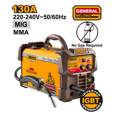 Poste à souder Inverter FCAW MIG/MMA 130A 220-240V INGCO ING-FC13018|Last Price Tunisie