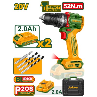 Perceuse à percussion sans fil 52N.m JADEVER|Last Price Tunisie