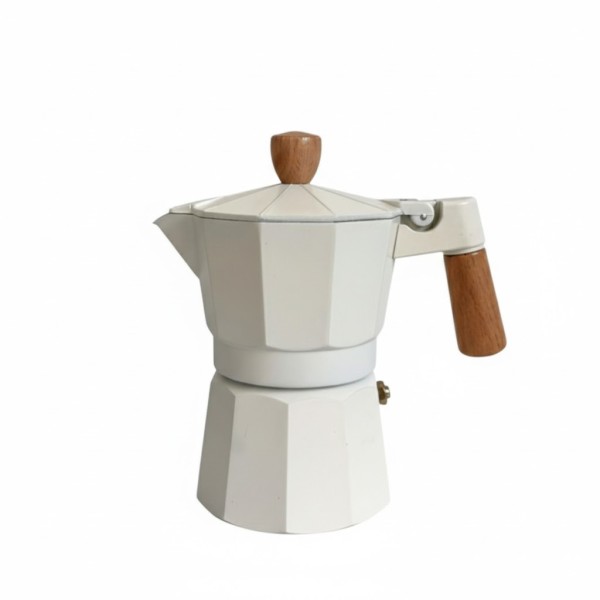 Cafetière italienne 3 Tasses Blanc