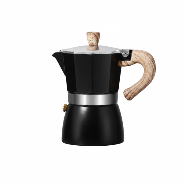 Cafetière italienne Moka 6 Tasses Noir