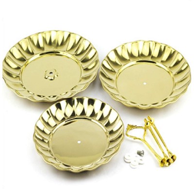 Présentoir à gâteaux à 3 Niveaux Doré|Last Price Tunisie