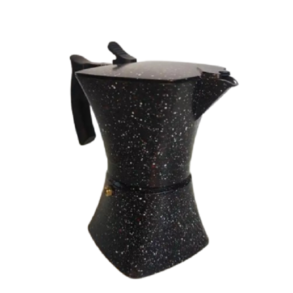 Cafetière italienne carrée 3 tasses Noir