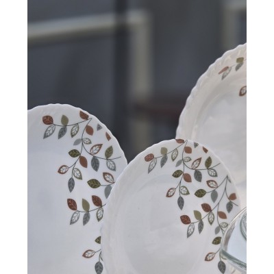 Service à table  44 pièces CHEF motif feuillage|Last Price Tunisie