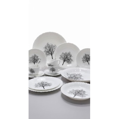 Service à table  44 pièces CHEF motif arbre|Last Price Tunisie