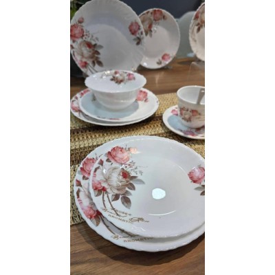 Service à table  44 pièces CHEF Fleur Rose|Last Price Tunisie
