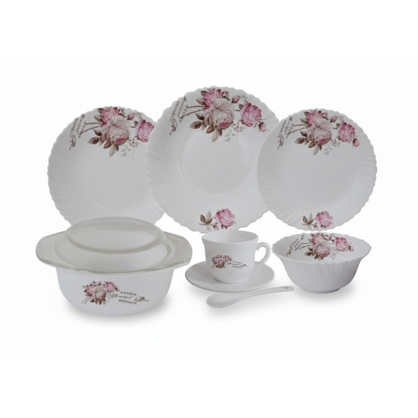 Service à table  44 pièces CHEF motif Fleur Rose