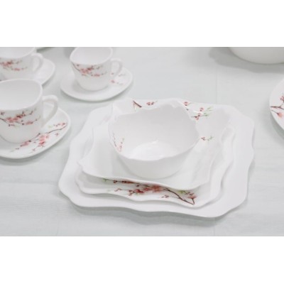 Service à Table 72 Pièces Motif Fleur Rose|Last Price Tunisie