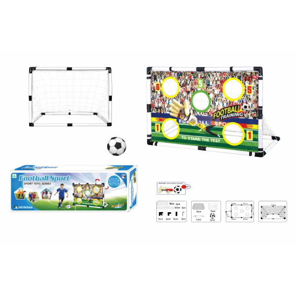 But de Football Enfant avec Cibles d’Entraînement + Ballon