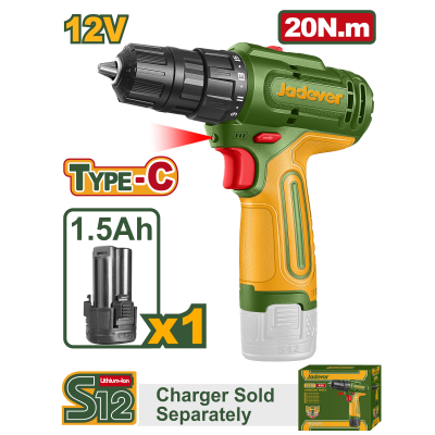 Perceuse sans fil 20N.m JADEVER|Last Price Tunisie