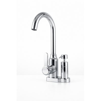 Robinet mitigeur argent avec distributeur de savon|Last Price Tunisie