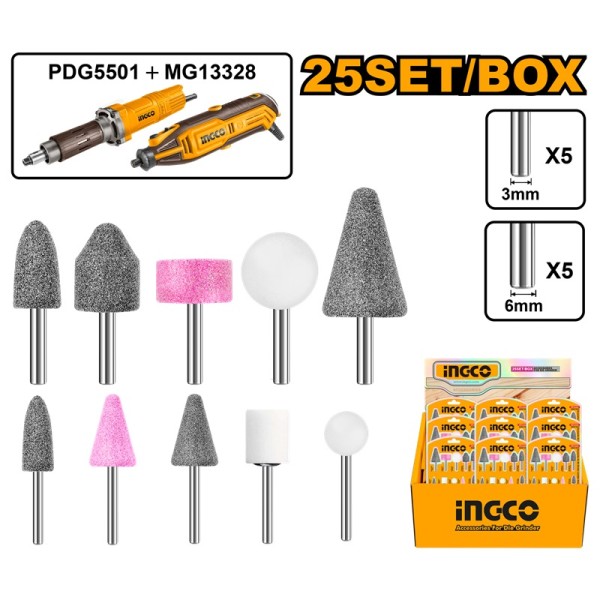 Accessoires pour meuleuse droite et mini-meuleuse INGCO