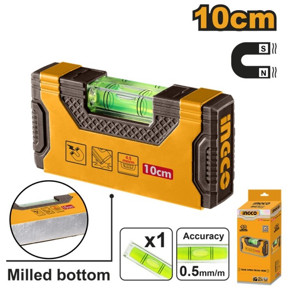 Niveau Magnétique Portable 10 Cm INGCO
