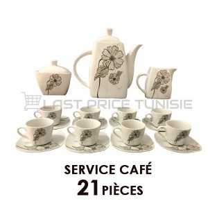 Service Café 21 pièces en Céramique - Vente en Ligne sur Last Price...