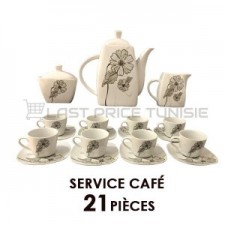 Service Café 21 pièces en Céramique