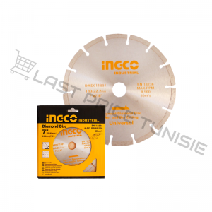 Disque Diamant 22.2*180mm INGCO DMD011801 - Vente en Ligne sur Last...