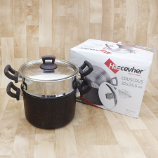 Couscoussier Granite Inox 22cm 6Litres Hascevher Noir