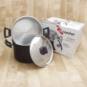 Couscoussier Granite Inox de bonne marque Hascevher Couscoussier Granite Inox de bonne marque Hascevher