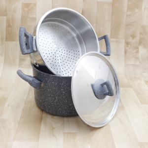 Couscoussier Granite Inox 24cm 8Litres Hascevher Gris - Vente en Li... Couscoussier Granite Inox 24cm 8Litres Hascevher Gris - Vente en Li...