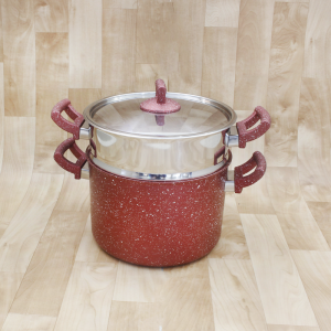 Couscoussier Granite Inox 24cm 8Litres Hascevher Rouge - Vente en L... Couscoussier Granite Inox 24cm 8Litres Hascevher Rouge - Vente en L...