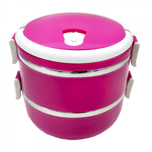 Thermos Alimentaire 1.5L 2Parties - Lunch Box Rose - Vente en Ligne...