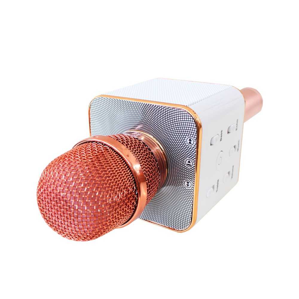 Microphone Tronios MAX KM15P - Microphone karaoké sans fil bluetooth  éclairage LED - Rose, haut-parleur, batterie 6h environ, modificateur de  voix