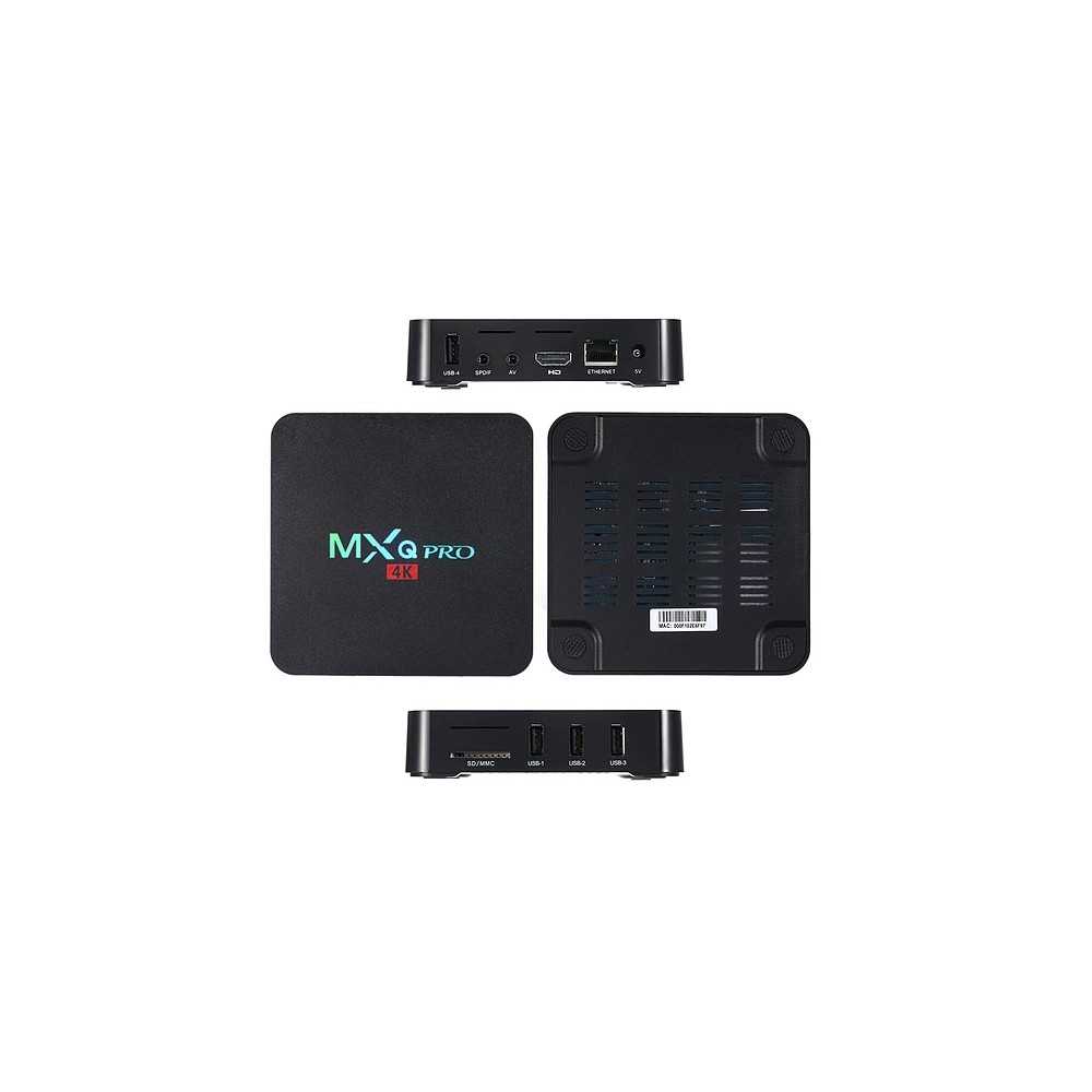 Box Android MXQ PRO 4K 1Go 8Go + Abonnement 15 Mois IPTV - Vente en