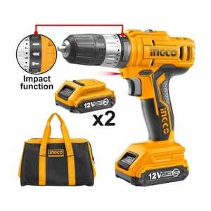 Perceuse Visseuse Sans Fil 12V Double Batterie INGCO CIDLI1222 - Ve...