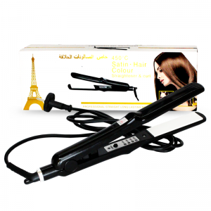 Plaque Cheveux Lissante Professionnelle 450° Noir | Last Price Tunisie
