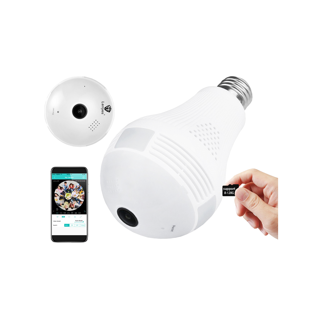 CAMERA AMPOULE SURVEILLANCE WIFI SANS FIL 360