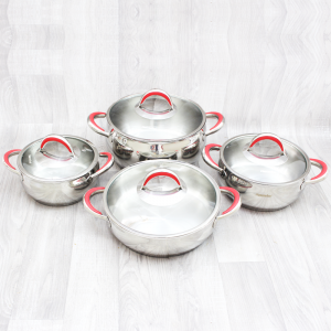 Ensemble de Batteries de Cuisine Inox 18/10 8Pièces Hascevher - Ven...
