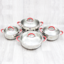 Ensemble de Batteries de Cuisine Inox 18/10 8Pièces Hascevher