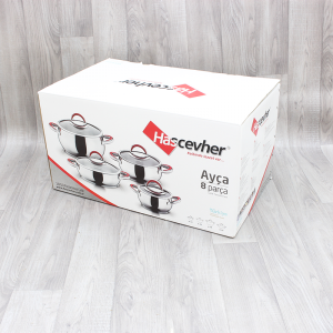 Ensemble de Batteries de Cuisine Inox 18/10 8Pièces Hascevher - Ven...