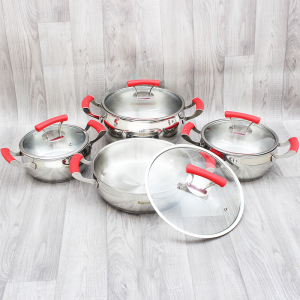 Ensemble de Batteries de Cuisine Inox 18/10 8Pièces Hascevher - Ven...
