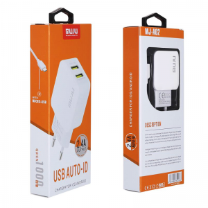 Chargeur Double Sortie 2,4A pour Android et iPhone + Câble Android ... Chargeur Double Sortie 2,4A pour Android et iPhone + Câble Android ...