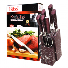 Ensemble Couteaux de Cuisine 8 Pièces BASS Violet